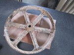 Cast iron wheel 17in dia